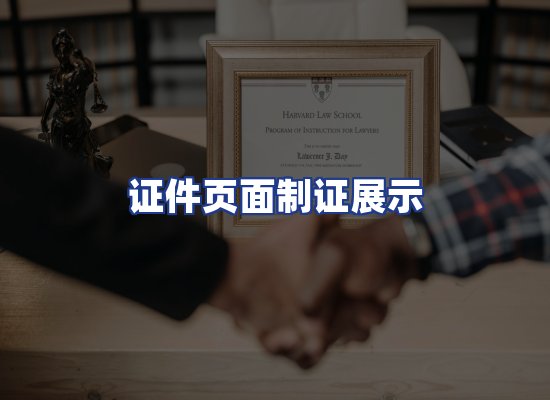 证件页面制证展示